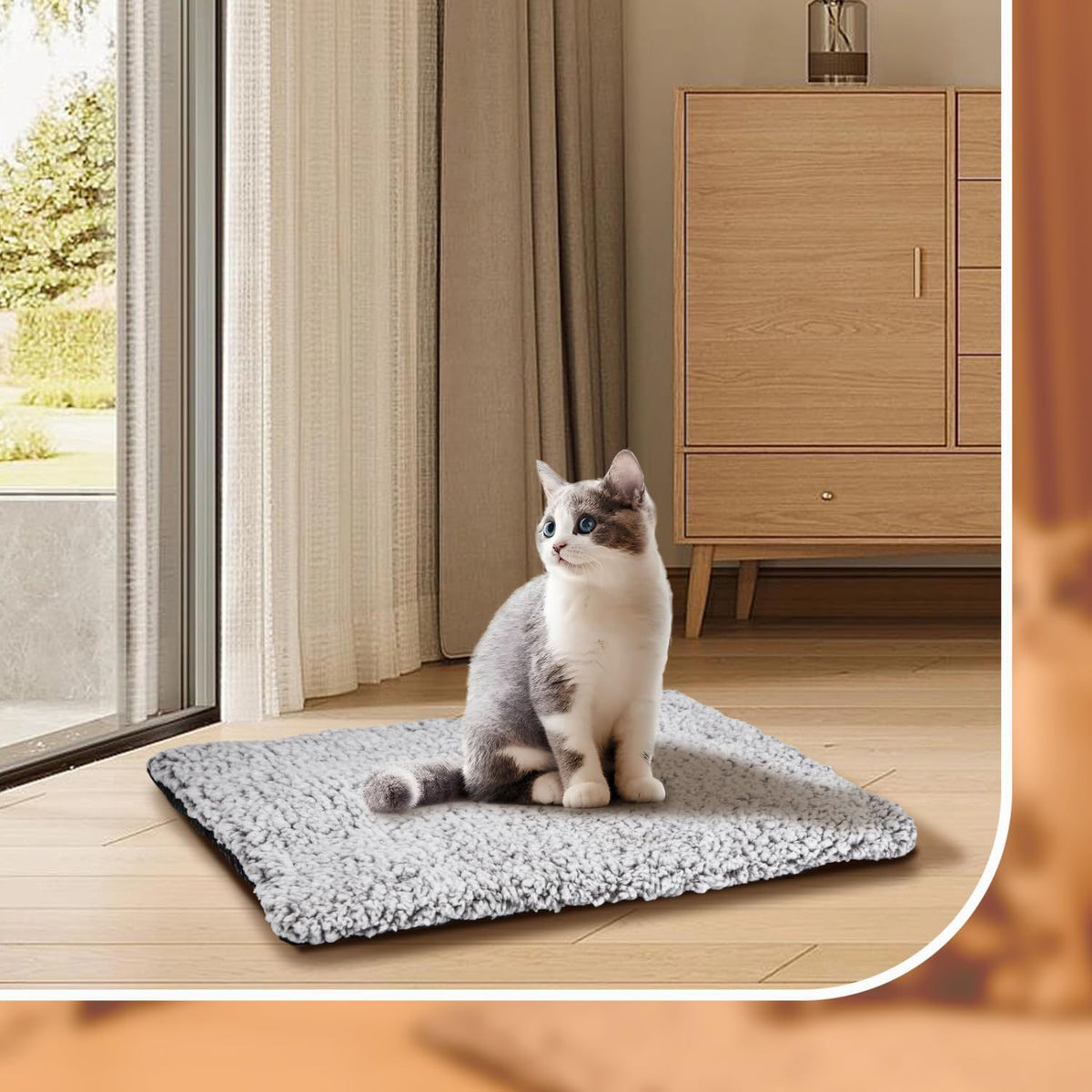 Self-Heating Pet Mat for Dogs & Cats – Warm Winter Thermal Blanket