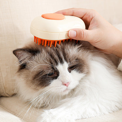 Pet Grooming Brush with Massage Spray for Cats & Dogs
