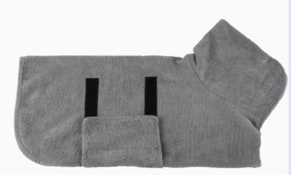 Pet Bath Robe Towel for Dogs & Cats – Soft Microfiber Drying Robe