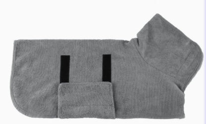 Pet Bath Robe Towel for Dogs & Cats – Soft Microfiber Drying Robe