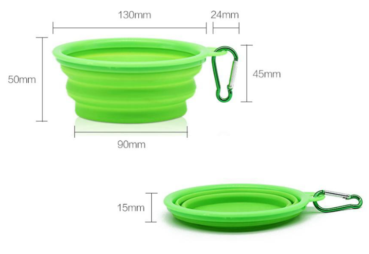 Portable Collapsible Silicone Pet Bowl for Cats & Dogs – Travel Food & Water Bowl