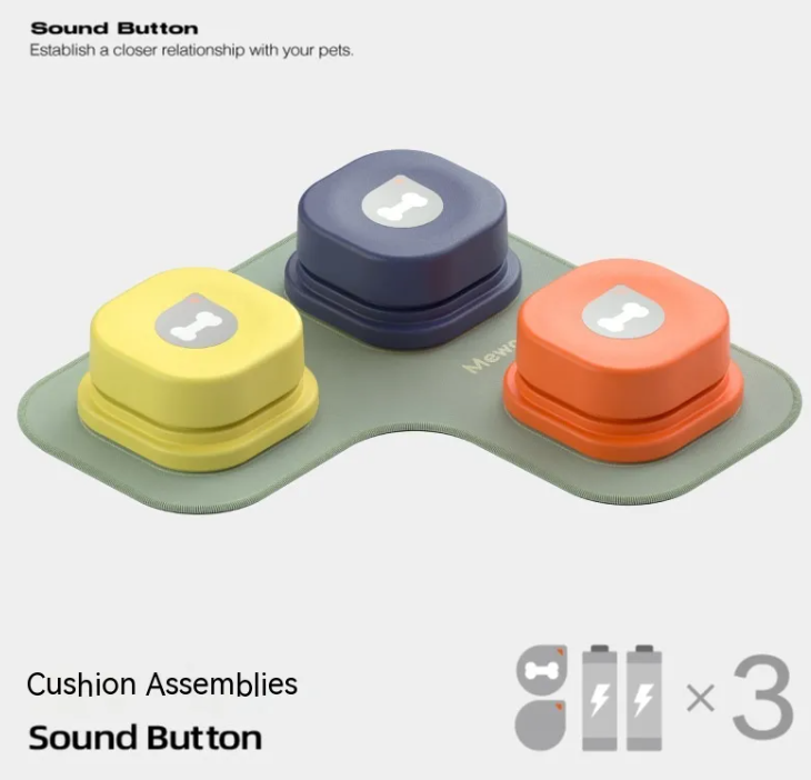 Pet Communication Button for Dogs & Cats – Recordable Training Toy