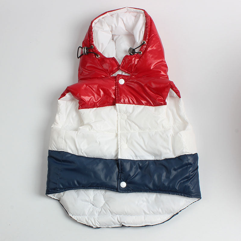 Three-Color Stitching Dog Vest – Casual Cotton Pet Jacket