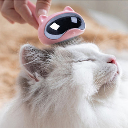 Space Cat Grooming Brush for Dogs & Cats – Dual-Needle Detangling Comb