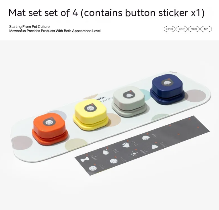 Pet Communication Button for Dogs & Cats – Recordable Training Toy
