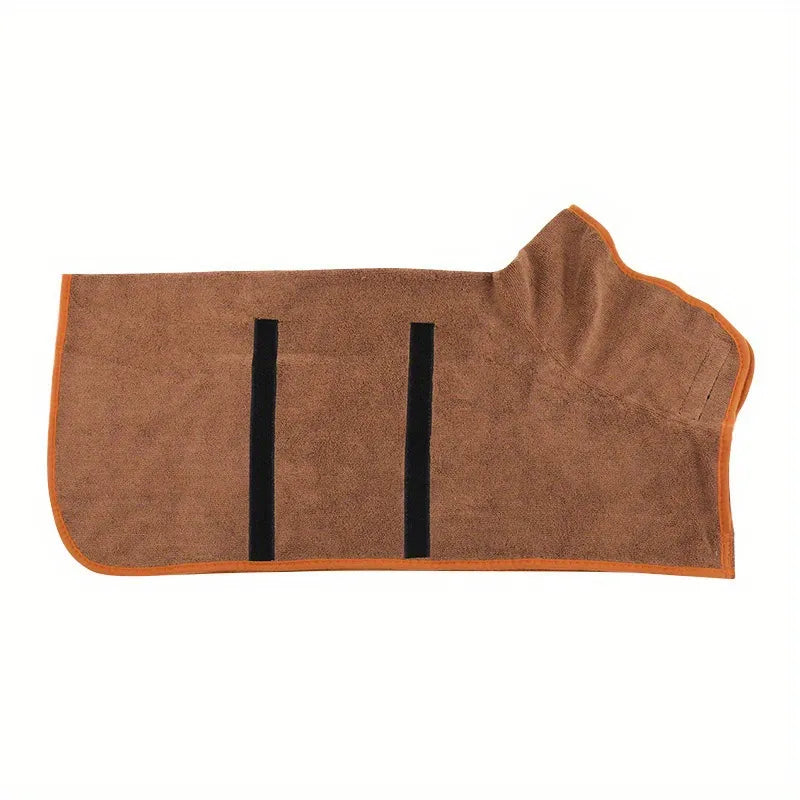Pet Bath Robe Towel for Dogs & Cats – Soft Microfiber Drying Robe