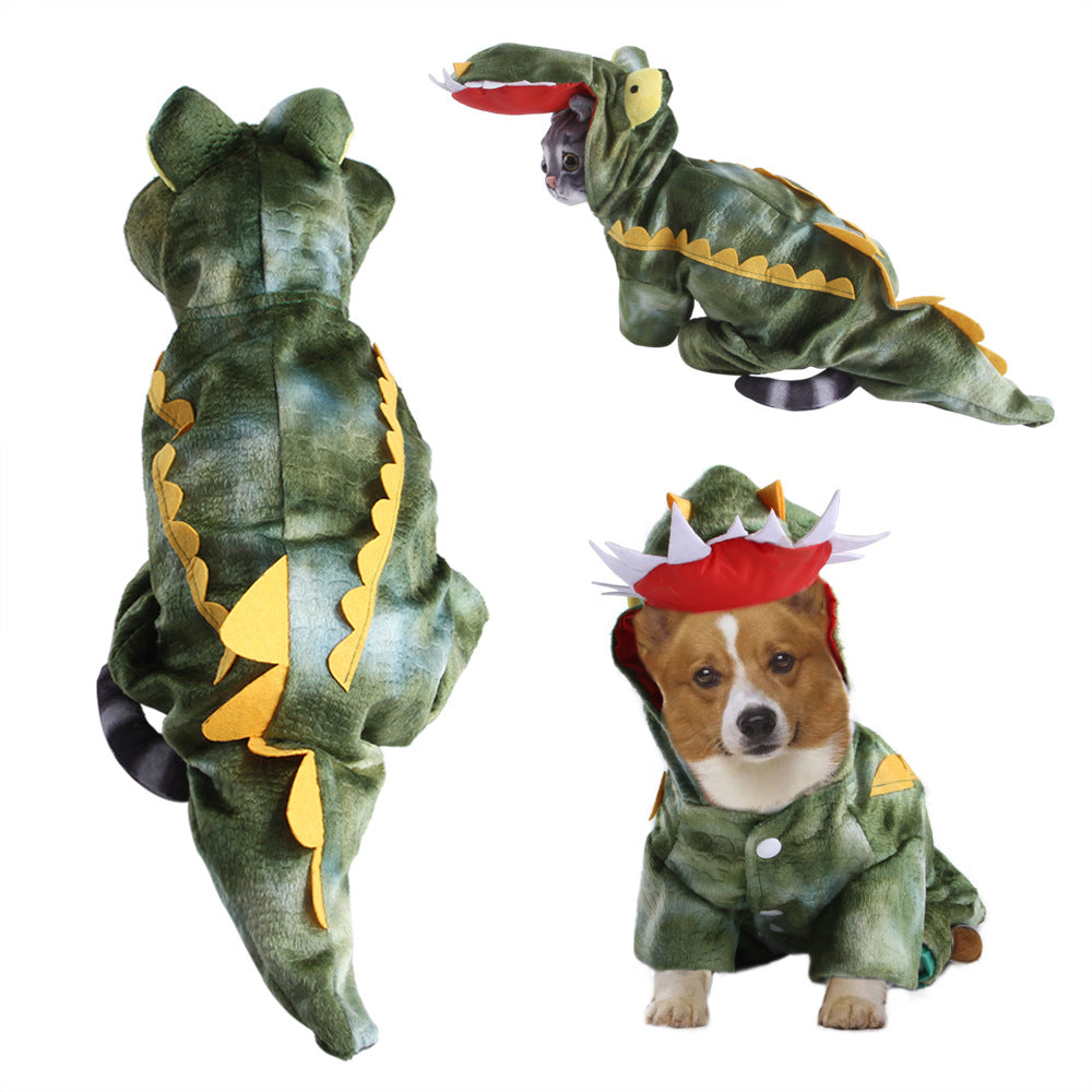 Funny Cartoon Pet Clothes for Cats and Dogs – Warm Costume Outfit