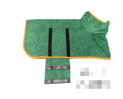Pet Bath Robe Towel for Dogs & Cats – Soft Microfiber Drying Robe
