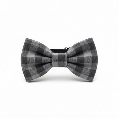 Adjustable British Style Plaid Bow Tie Pet Collar