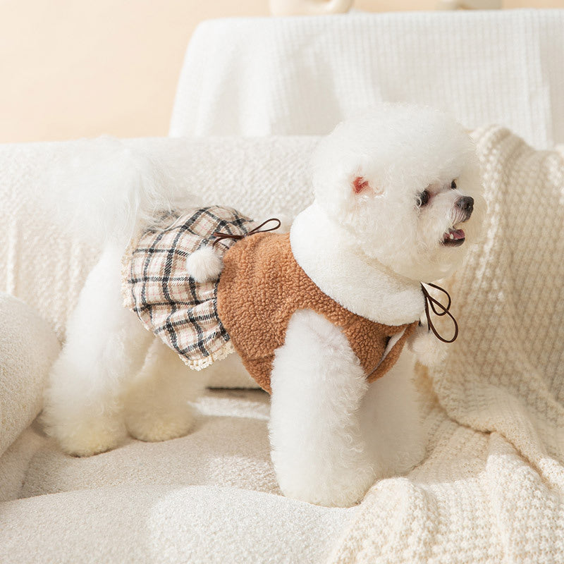 Cute Bear Dress for Puppies – Cozy Cashmere Dog Outfit