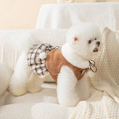 Cute Bear Dress for Puppies – Cozy Cashmere Dog Outfit