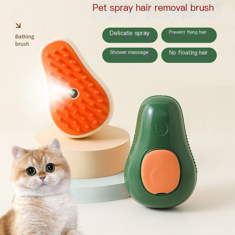Pet Grooming Brush with Massage Spray for Cats & Dogs