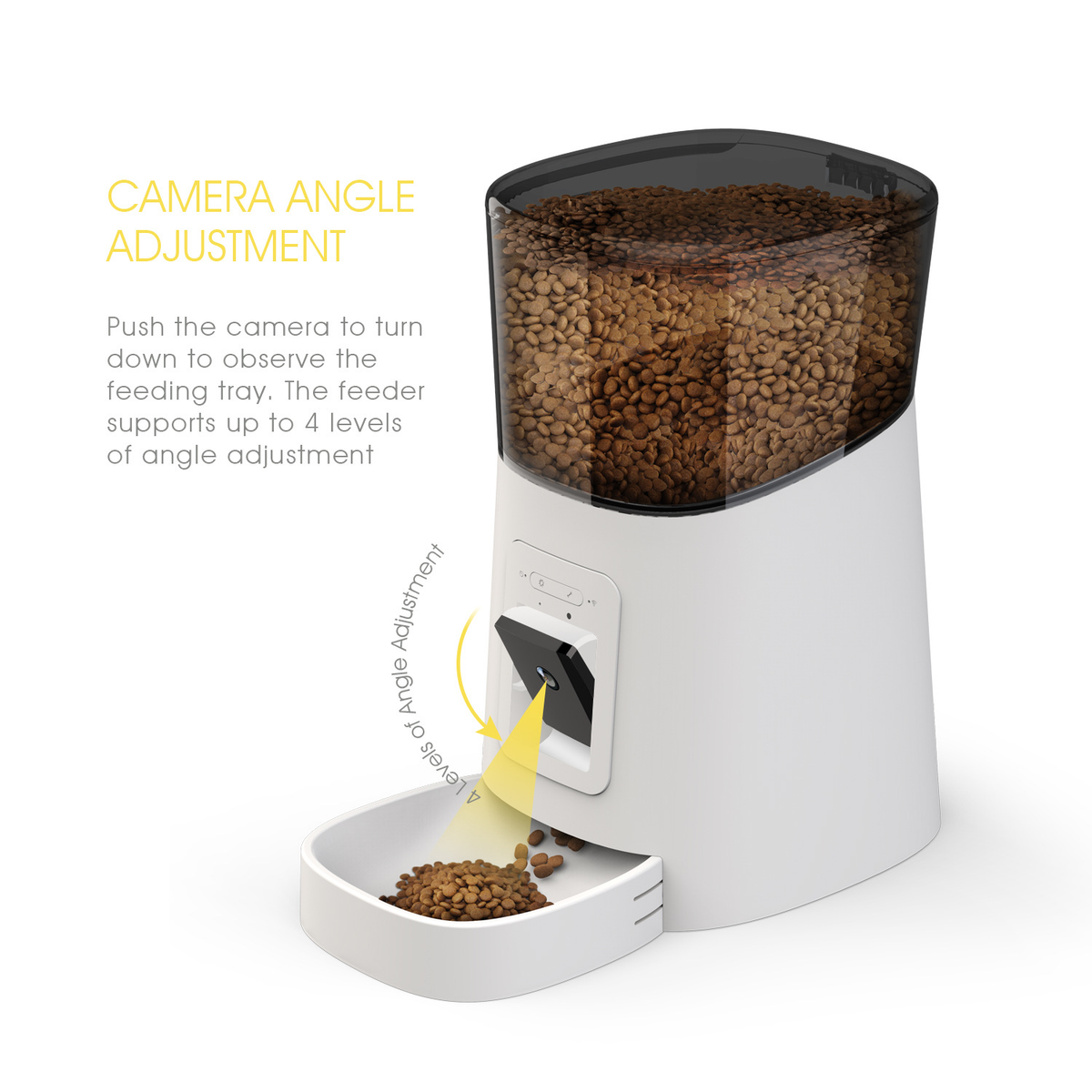Automatic Pet Feeder with Camera – Smart WiFi App-Controlled Dog & Cat Feeder