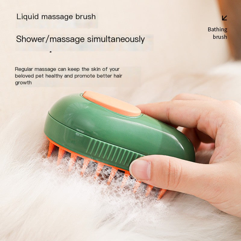 Pet Grooming Brush with Massage Spray for Cats & Dogs