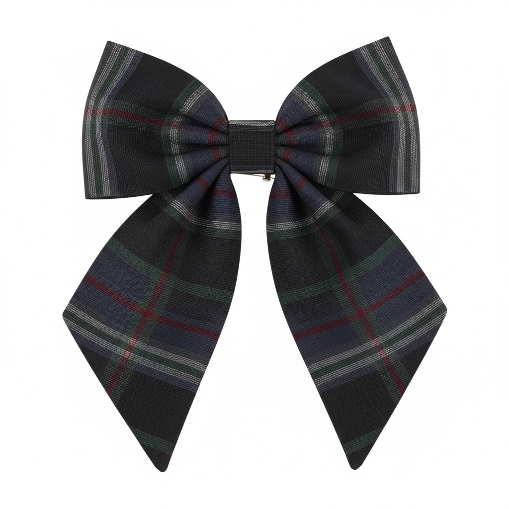 Adjustable British Style Plaid Bow Tie Pet Collar